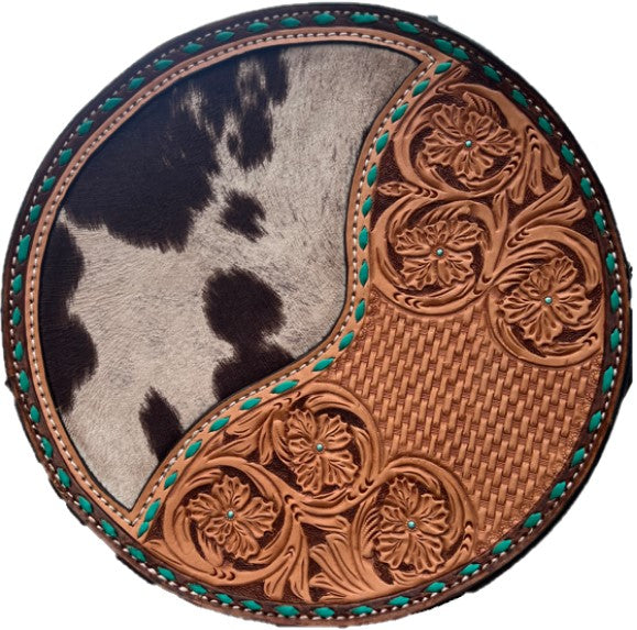 11" Turquoise Barrel Canteen Handbag