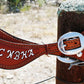 Rodeo Award | Spur Straps w/ border & lettering (12 letters)