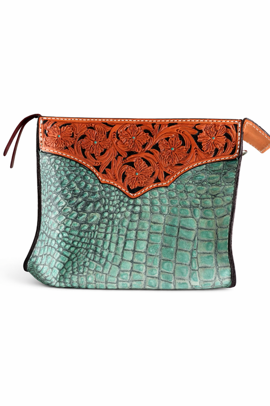 Turquoise Gator - Travel Bag