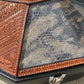 Leather Tooled Hat Can Carrier | Geo Aztec