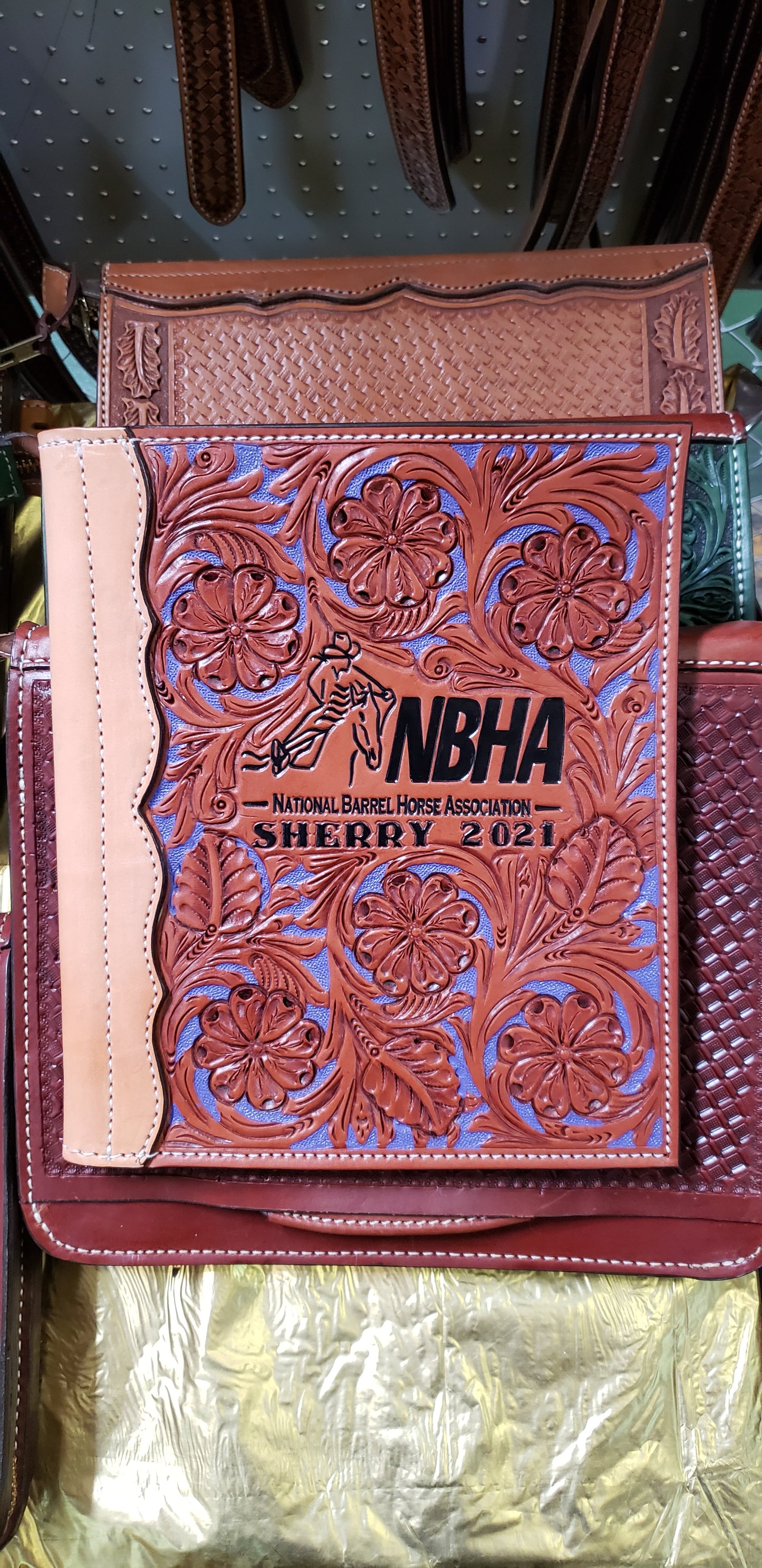 Rodeo Award | Large Portfolio Full Floral w/ bgp w/ Logo & Lettering (10)
