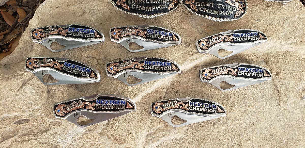 Rodeo Award | Trophy Knife w/ Personalized Award Plate