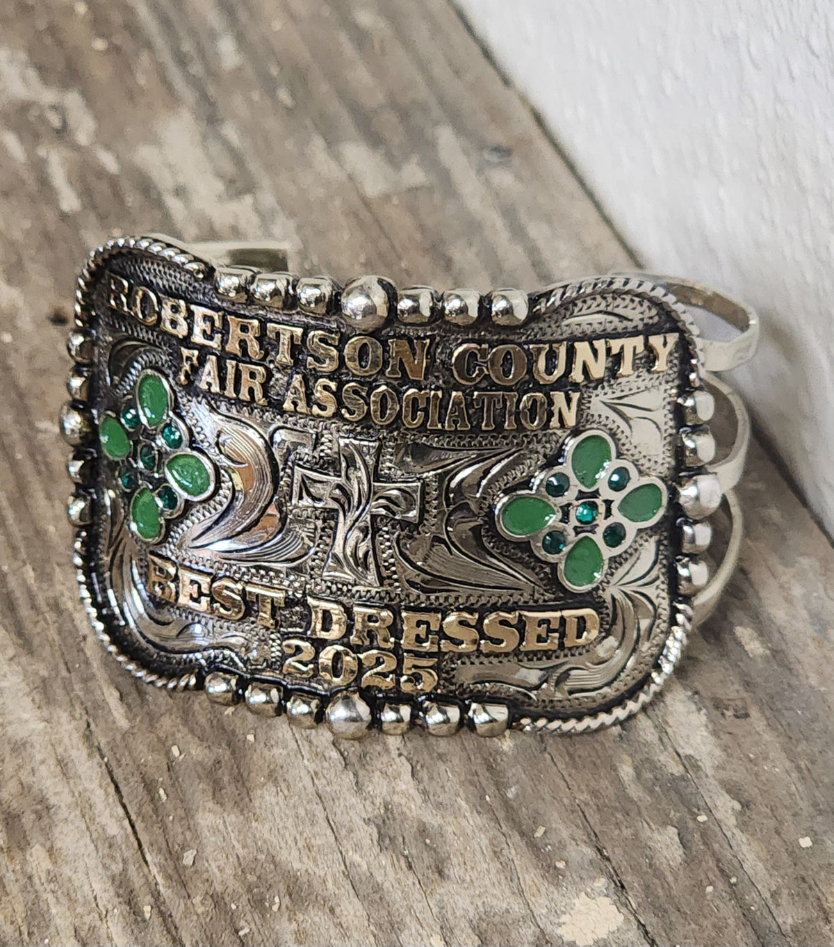 Rodeo Award | Custom Trophy Cuff Bracelet Style 3
