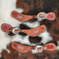 Rodeo Award | Spur Straps Full Floral Tool w/ Background paint