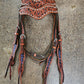 Rodeo Award | 1.5" Wave Browband Floral, BGP & SS spots (8)