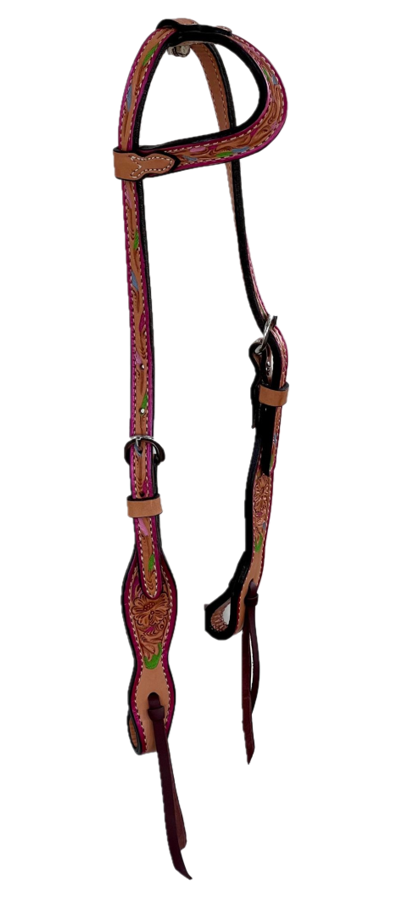 2074-Confetti 5/8" Wave one ear headstall