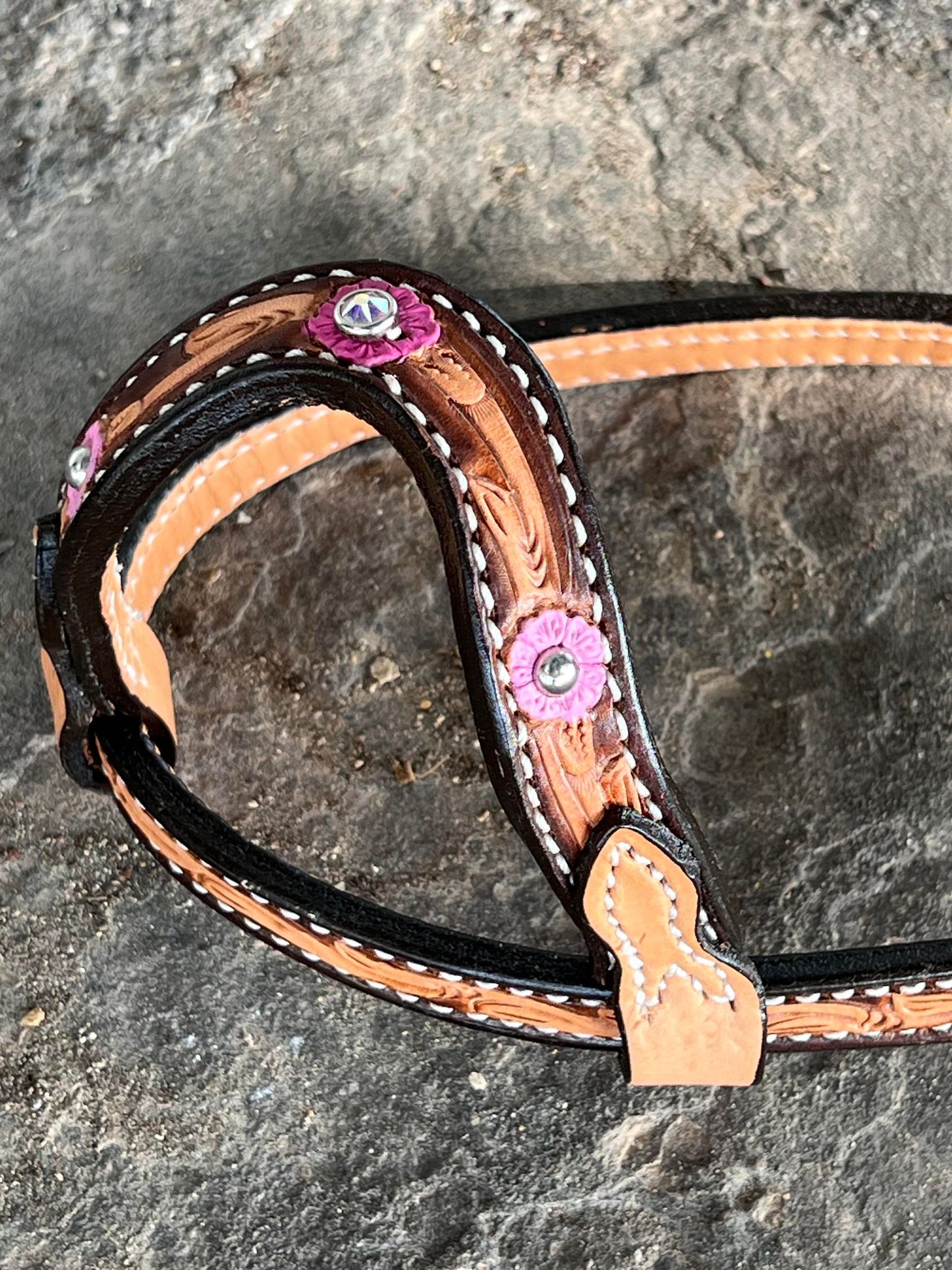 2074-Malibu Barbie 5/8" Wave one ear headstall