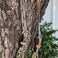 2074-Turquosie sunflower 5/8" Wave one ear headstall