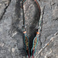 2074-Turquosie sunflower 5/8" Wave one ear headstall