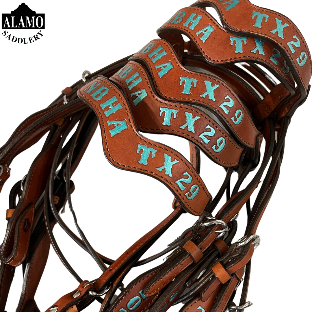Rodeo Award | 1.5" Wave Browband w/ Lettering