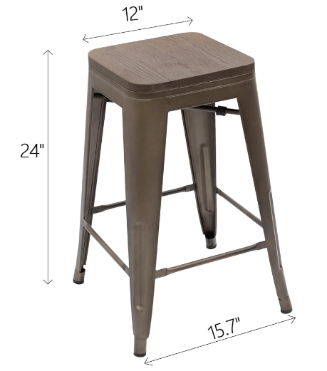 (PRE- ORDER) BAR STOOLS WITH CINNOMMON DESIGN