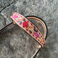 2800- Cheetah Rose 1-1/2" Contour browband headstall