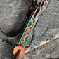 2800-Turquoise Sunflower 1-1/2" Contour browband headstall