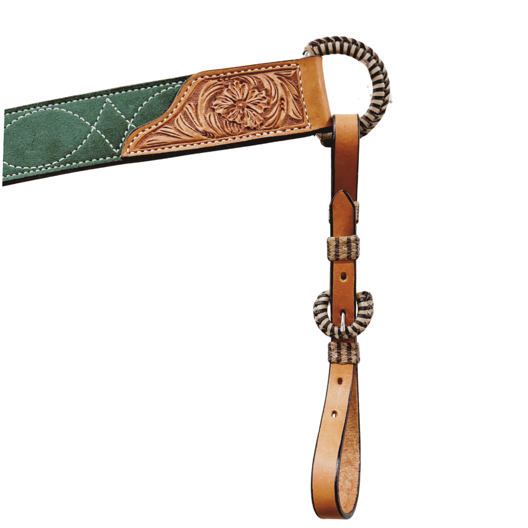 3012- 2" Green Cowboy Stitch