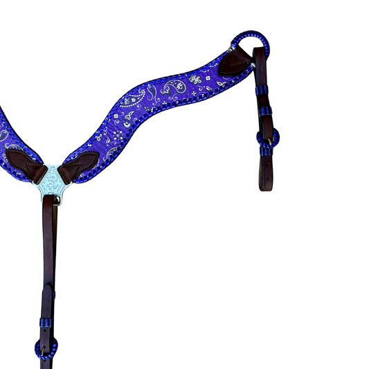 2.5" Wave Breast Collar | 3017 Bandana Purple