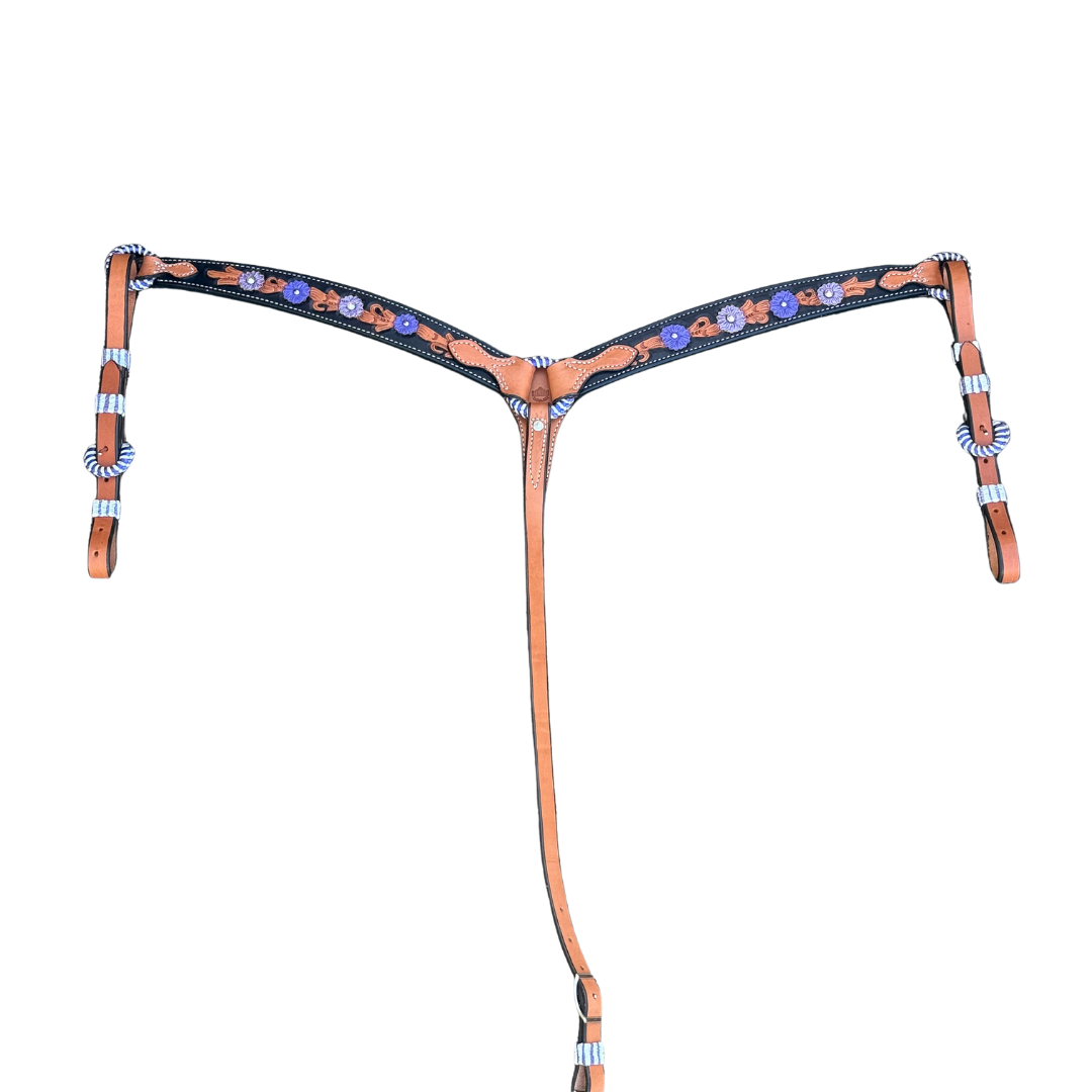 3023-Purple Collection 1-3/4" Contour breast collar