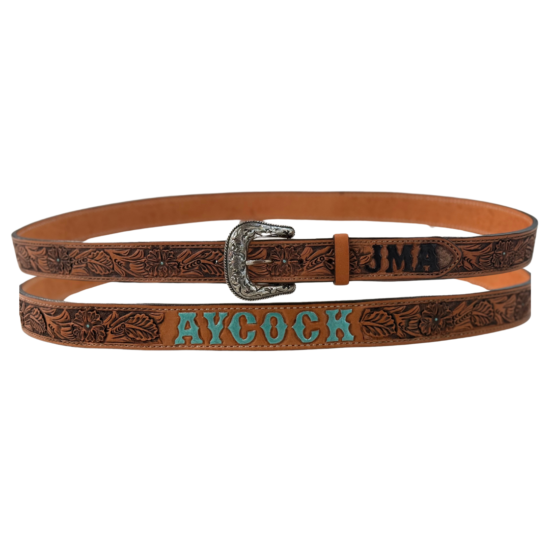 Custom name belt