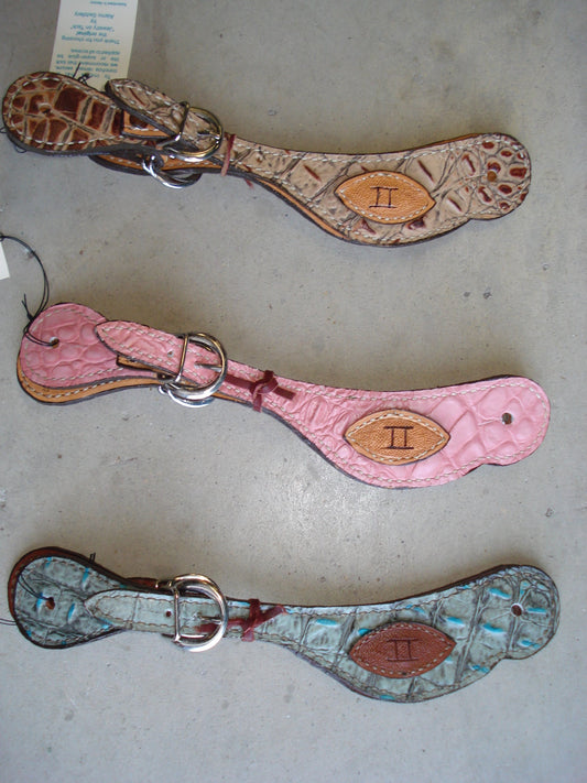 Rodeo Award | Spur Straps in gator print and simple laser patch