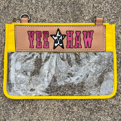 Clear tooled stadium/ travel bag (WITHOUT STRAP)