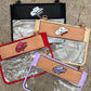 Cowgirl Hat Clear/Stadium  leather tooled bag (WITHOUT strap)