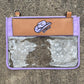 Cowgirl Hat Clear/Stadium  leather tooled bag (WITHOUT strap)
