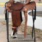 15" El pinto (Two-toned leather w/ Cheyanne roll) Barrel Saddle