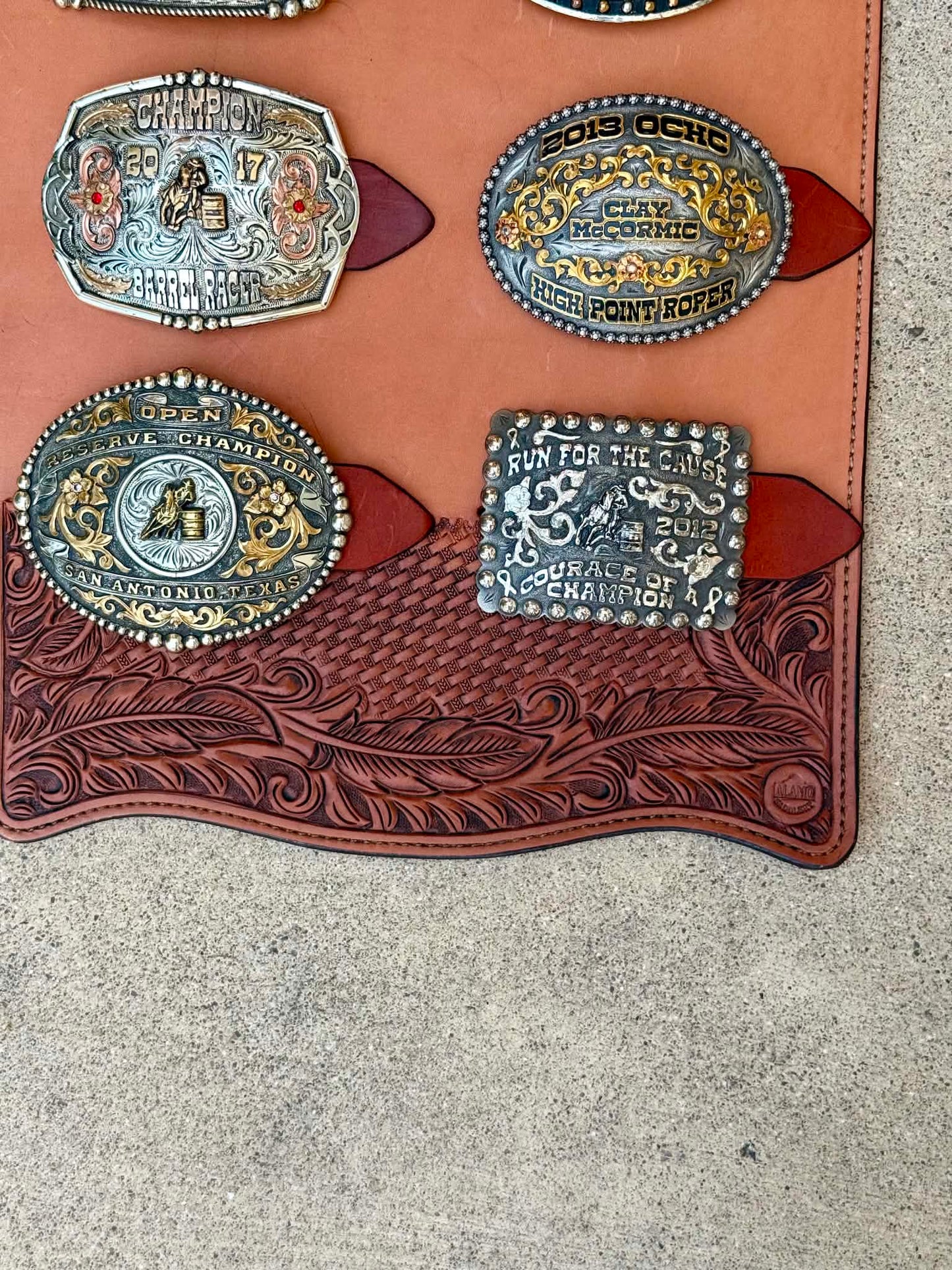 The Legacy Display: 10-Piece Trophy Buckle Holder