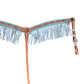 3F23-Turquoise shimmer 1-3/4" Contour breast collar