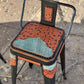 (PRE-ORDER) Turquoise Gator Bar Stools w/ Short Back