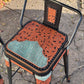 (PRE-ORDER) Turquoise Gator Bar Stools w/ Short Back