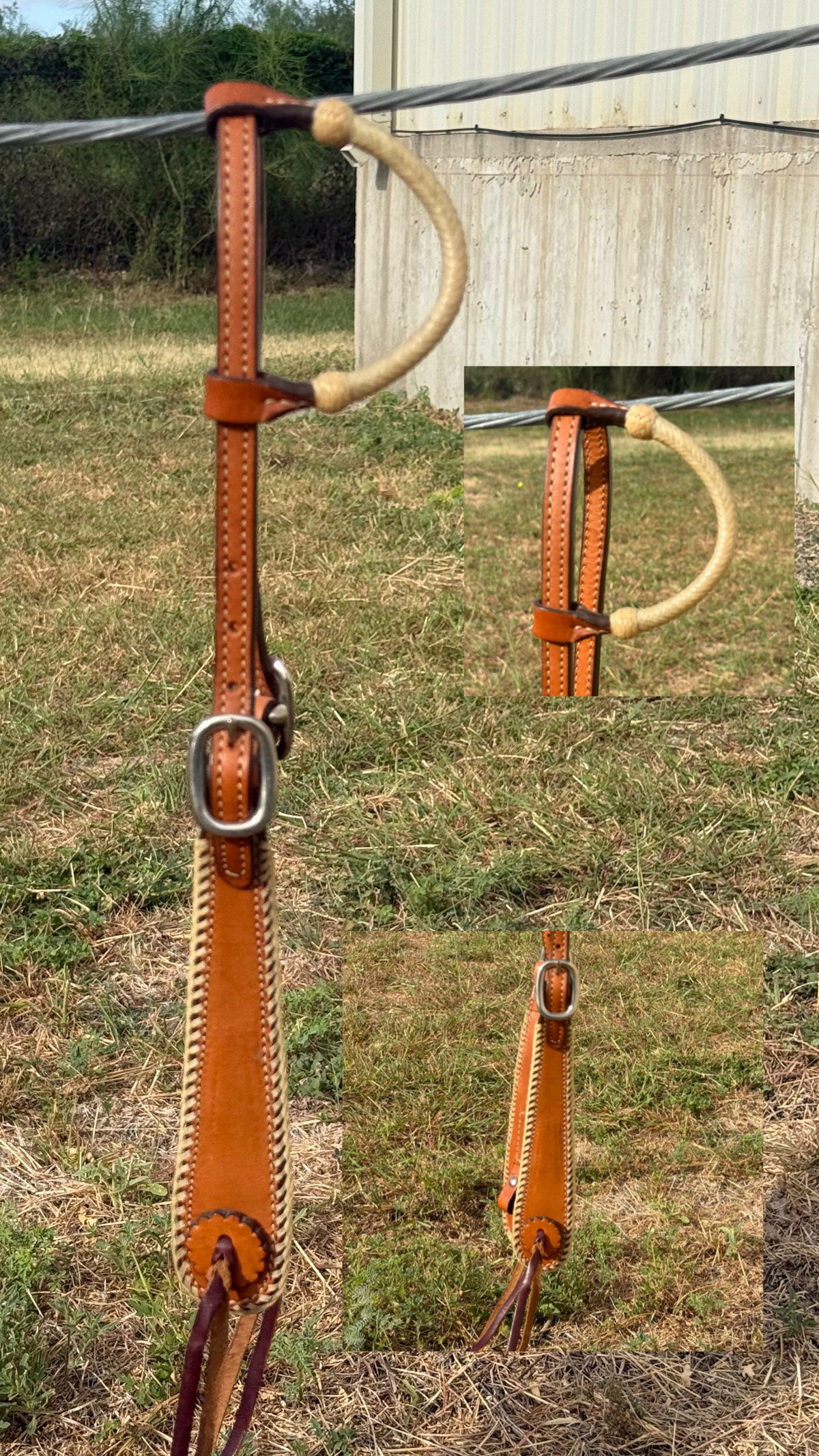 One Ears | Rawhide Braided Headstalls