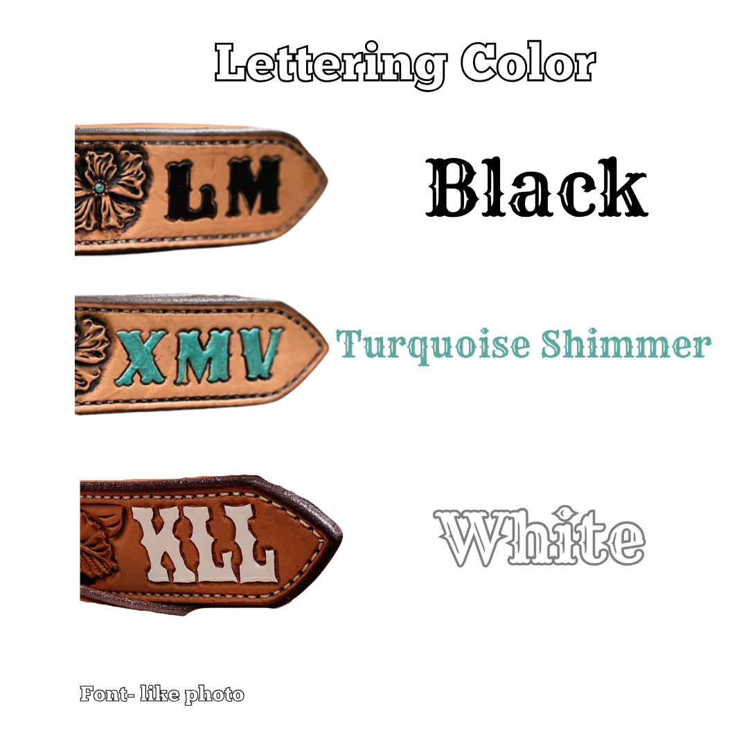 Custom name belt