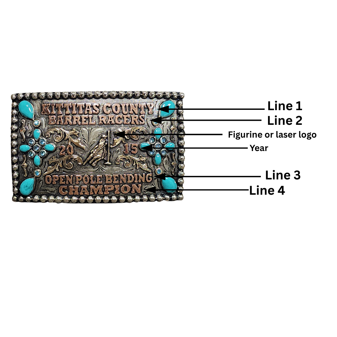 Award Trophy Buckle | Premium Color Buckle #9