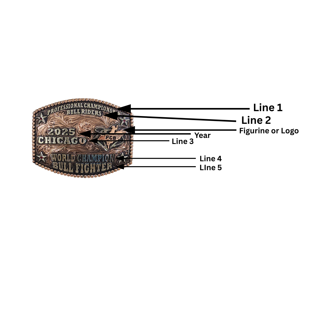 Award Trophy Buckle | Ribbon Buckle #23