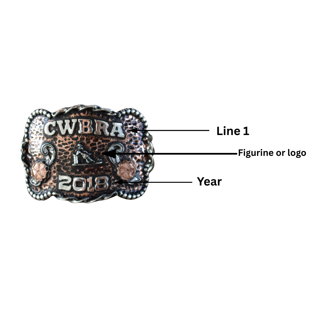 Rodeo Award | Custom Trophy Cuff Bracelet Style 1