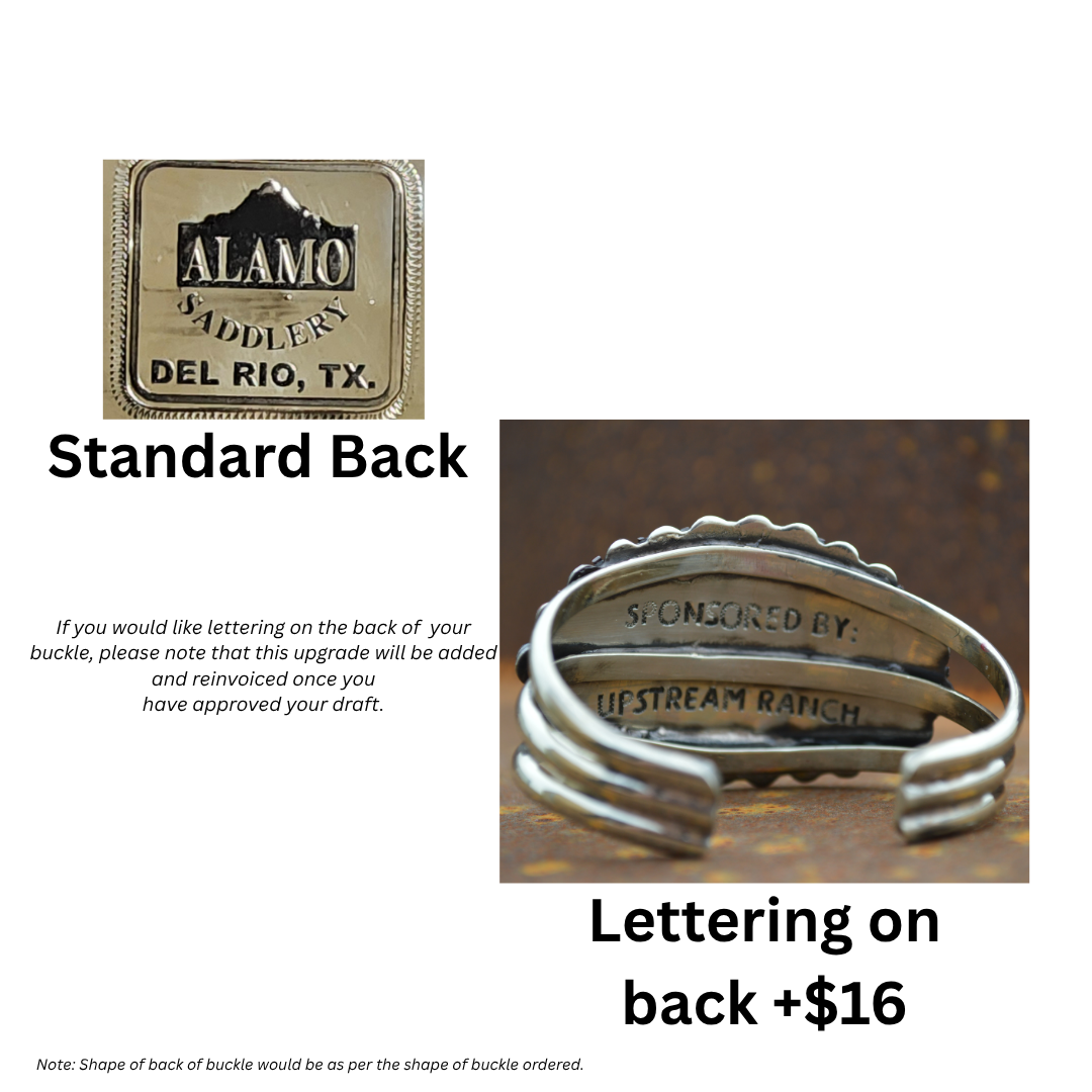 Rodeo Award | Custom Trophy Cuff Bracelet Style 1
