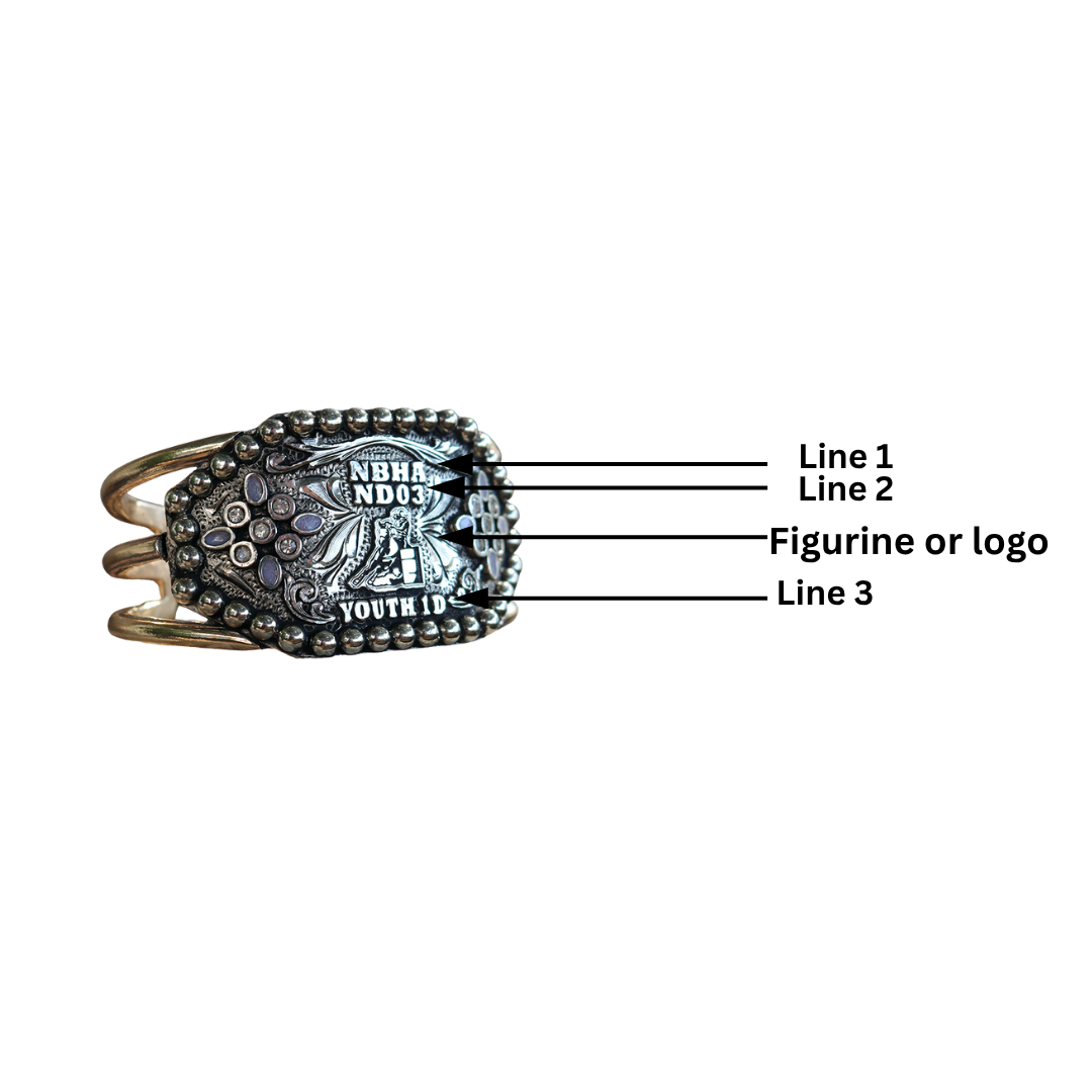 Rodeo Award | Custom Trophy Cuff Bracelet Style 2