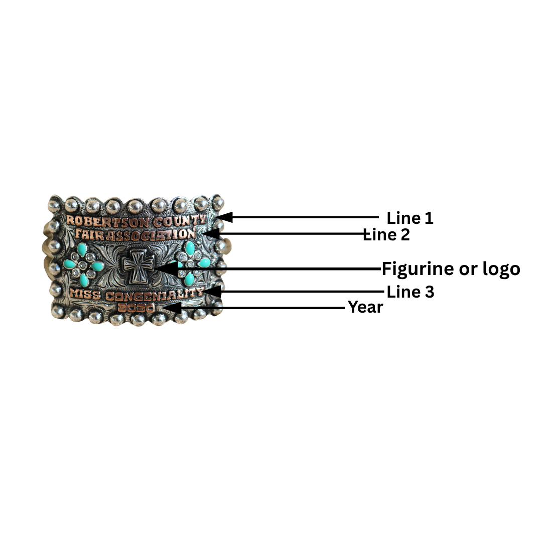 Rodeo Award | Custom Trophy Cuff Bracelet Style 4