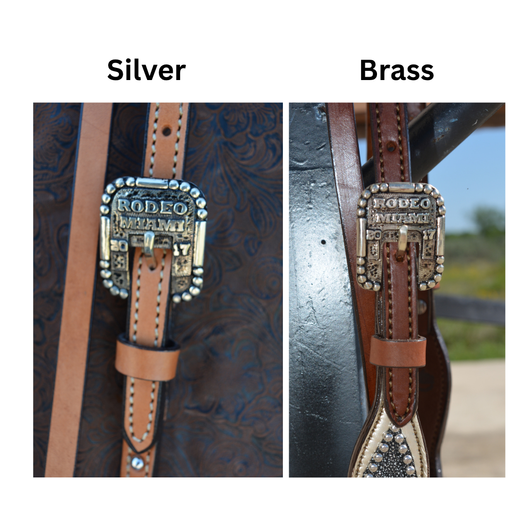 Rodeo Award | Custom Trophy Headstall Buckles w/ 14 custom letters