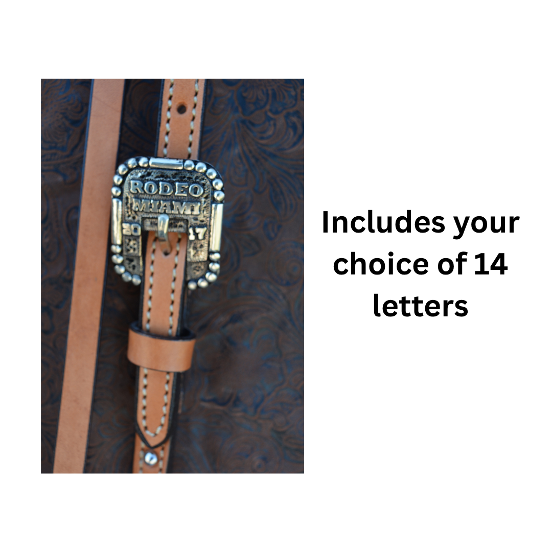 Rodeo Award | Custom Trophy Headstall Buckles w/ 14 custom letters