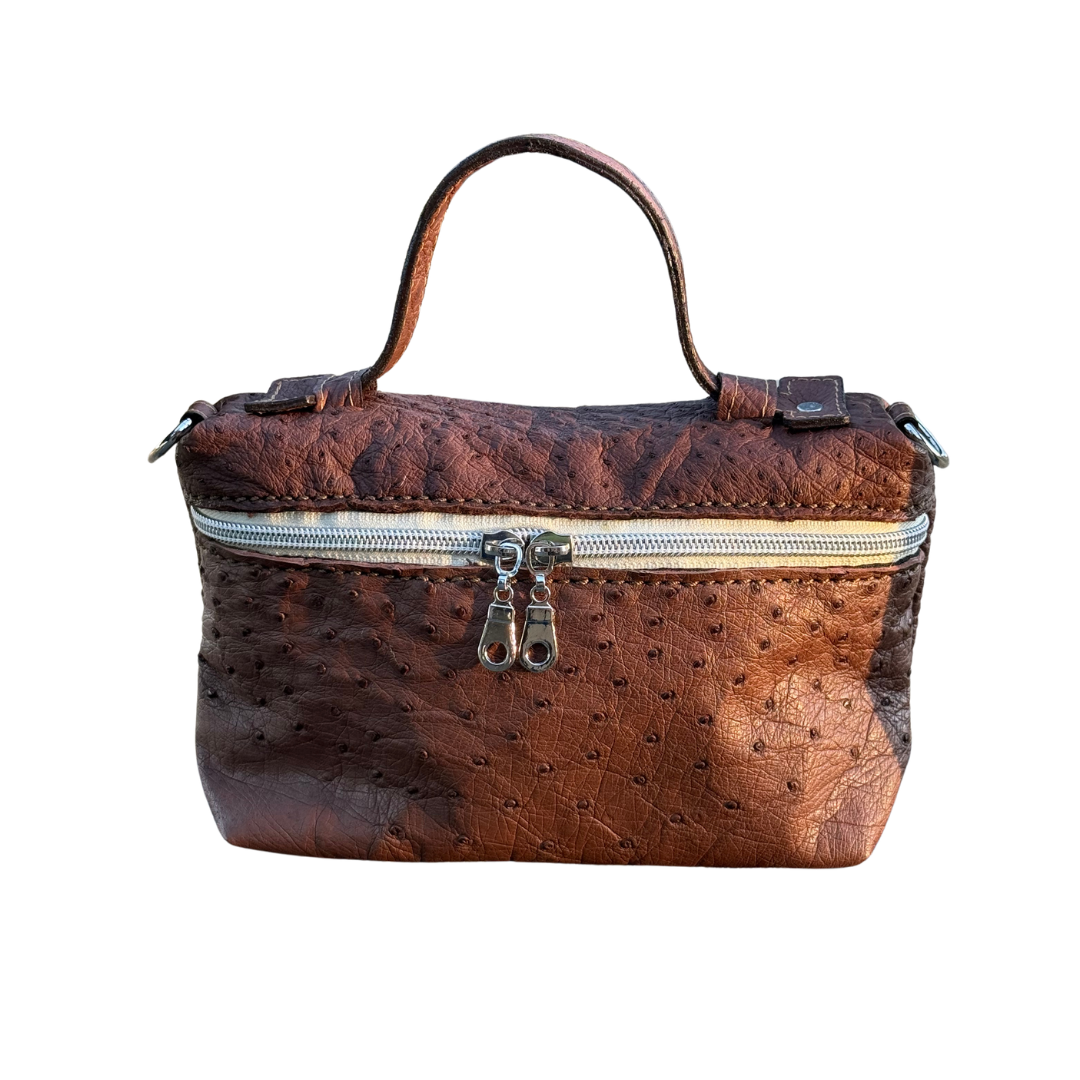 The Rio Grande | Exclusive Exotic Handbag - Chocolate Ostrich