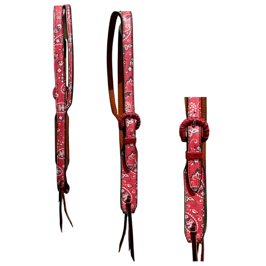 BANDANA RED SPLIT ONE EAR