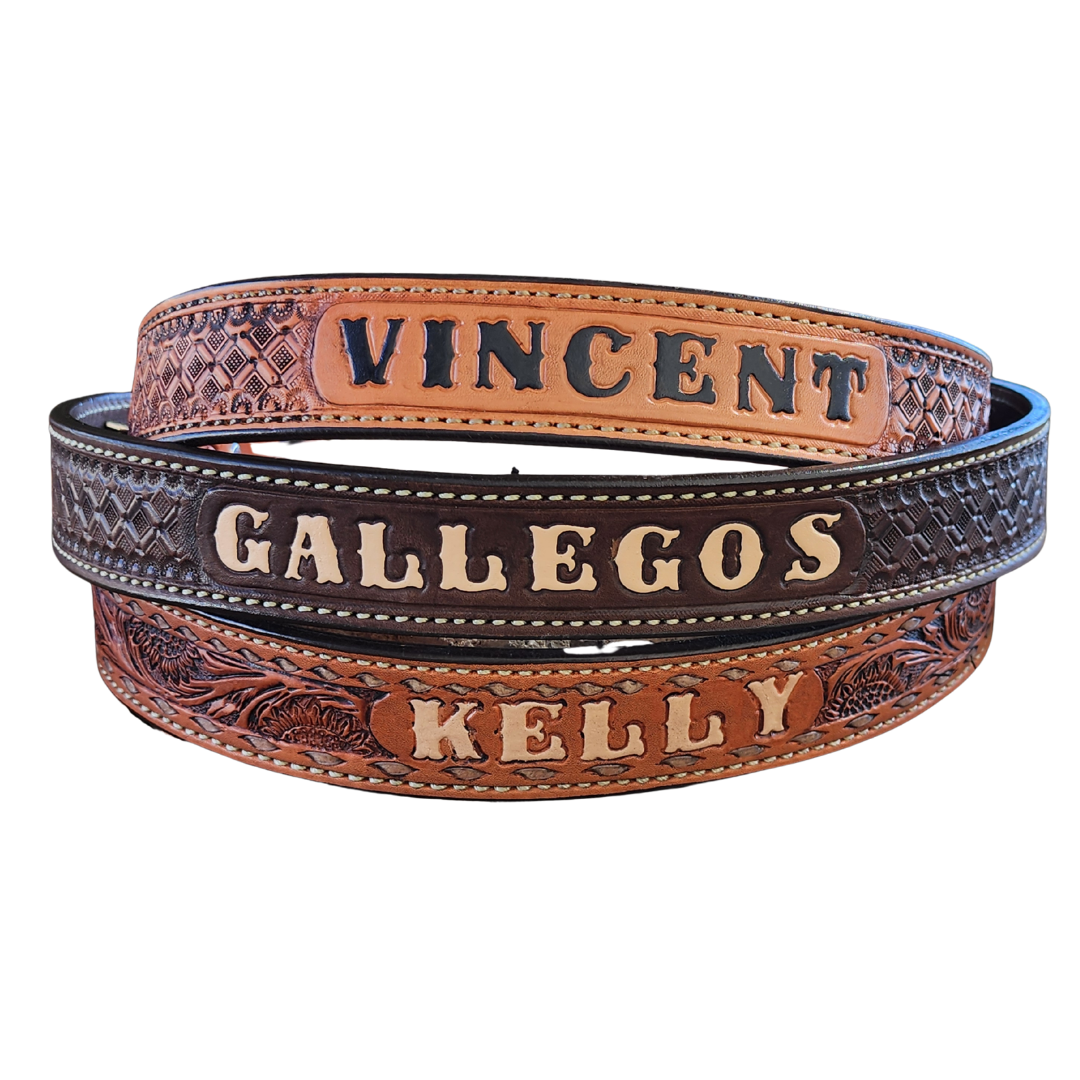 ADD lettering to ANY of our belts