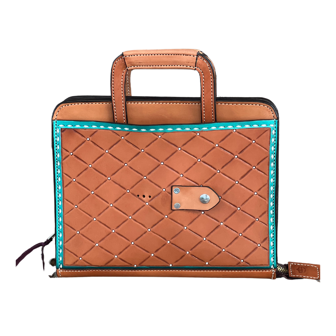 Rodeo Award | Cowboy Briefcase Geo tooled w/ Buckle Holder