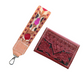ADD the matching card holder & stadium bag to your wristlet
