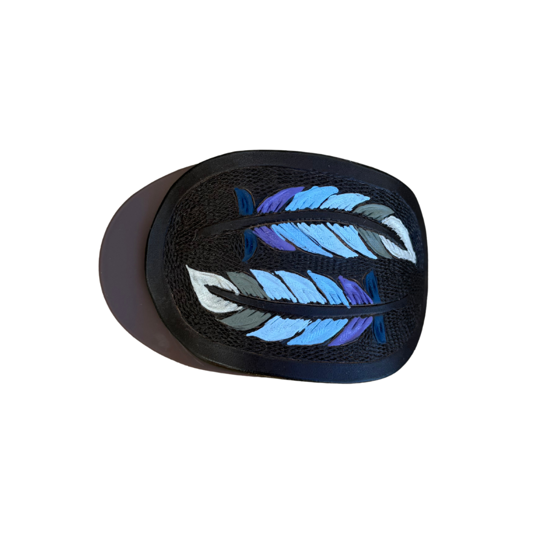 Flat Hair Claw- Feather