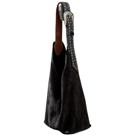 Darlin Duo Bag- Black with Quilted Strap