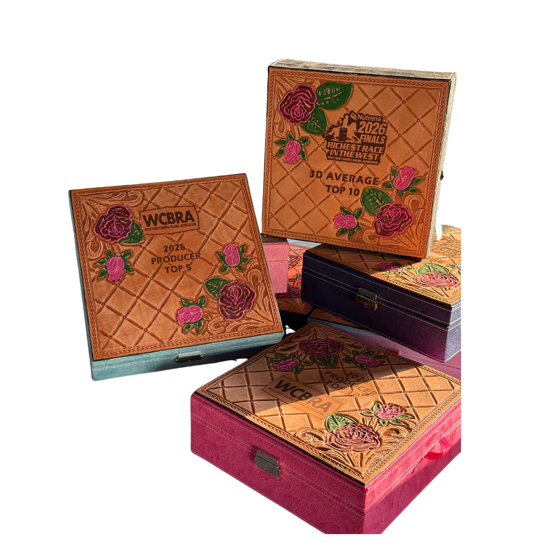 Rodeo Award | Large Velvet Jewelry Box w/ combo tool & Laser engraving