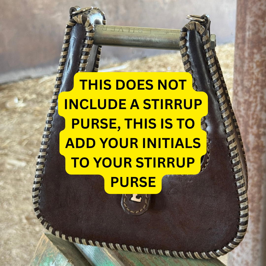 The Stirrup Purse | Add your INITIALS to your Stirrup Purse