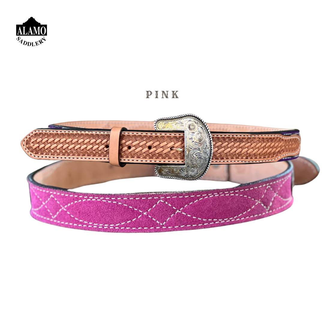 Pink cowboy belt hot sale